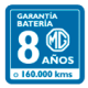 Garantía en batería de 8 años o 160.000 Kms